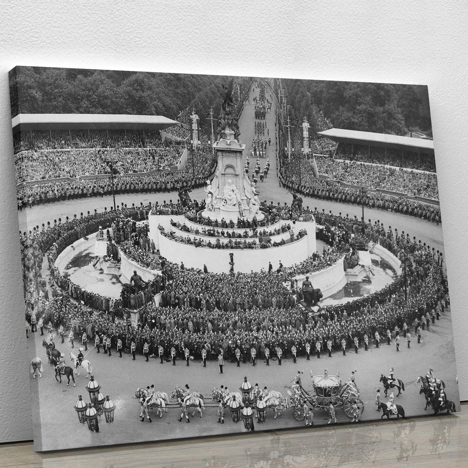 Queen Elizabeth II Coronation leaving Buckingham Palace Canvas Print or Poster