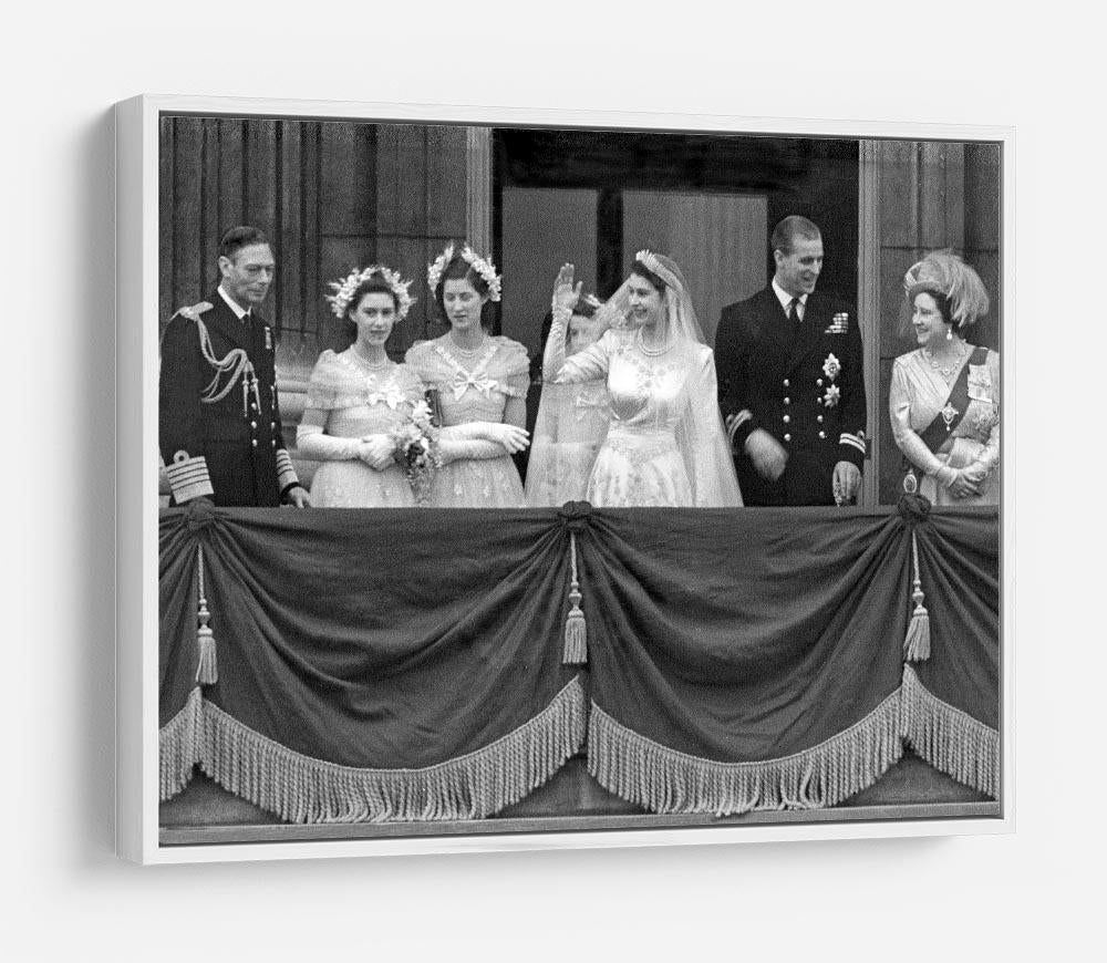 Queen Elizabeth II Wedding family group on balcony HD Metal Print