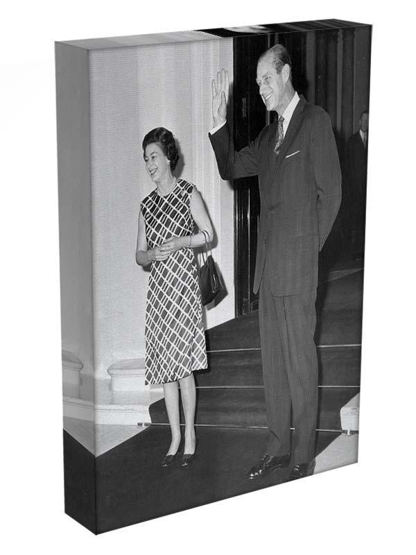 Queen Elizabeth II and Prince Philip hosting a state visit Canvas Print or Poster - Canvas Art Rocks - 3