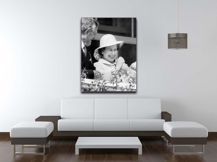 Queen Elizabeth II charmed at the Epsom Derby Canvas Print or Poster - Canvas Art Rocks - 4