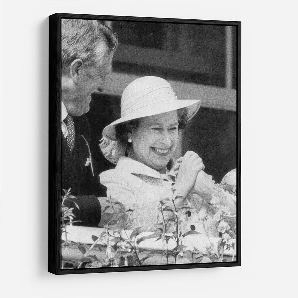 Queen Elizabeth II charmed at the Epsom Derby HD Metal Print