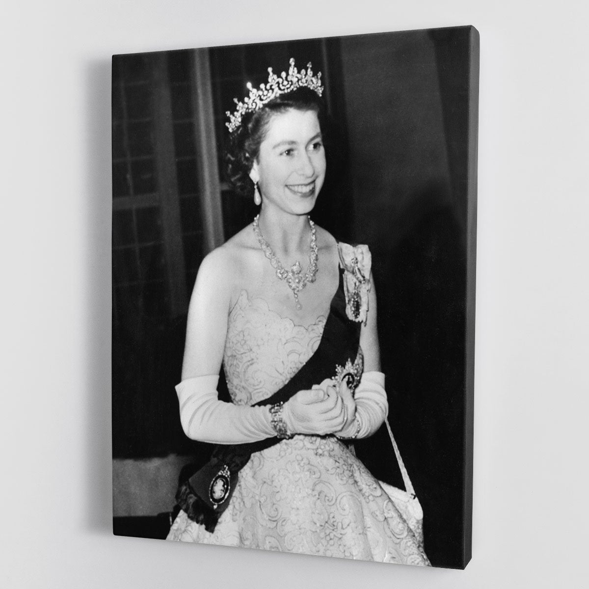 Queen Elizabeth II during her Coronation tour Canvas Print or Poster