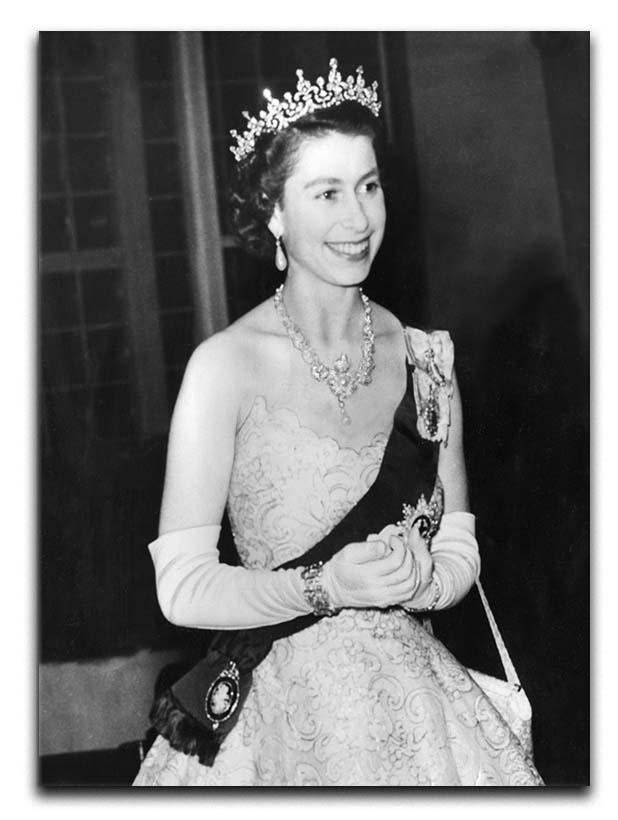Queen Elizabeth II during her Coronation tour Canvas Print or Poster  - Canvas Art Rocks - 1