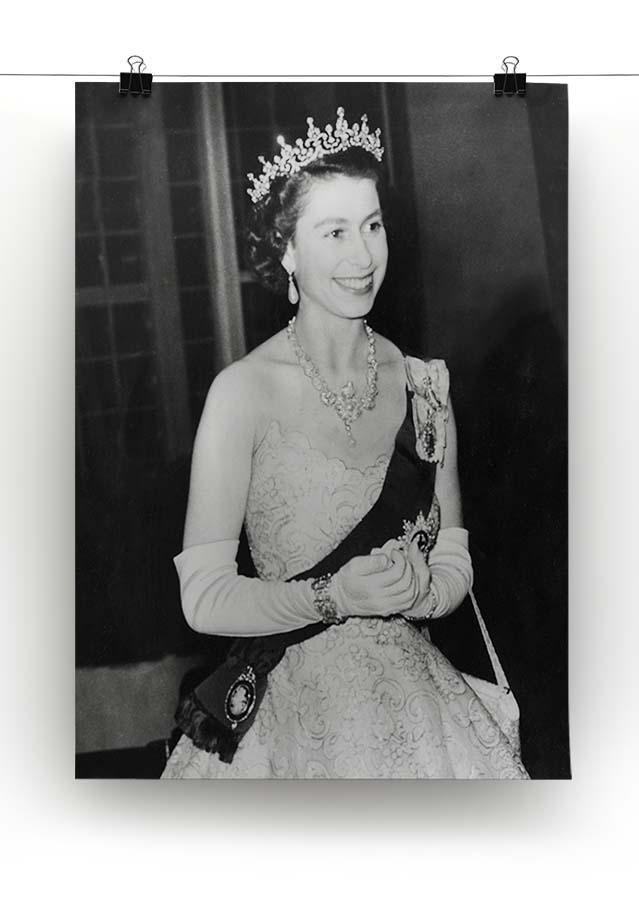Queen Elizabeth II during her Coronation tour Canvas Print or Poster - Canvas Art Rocks - 2