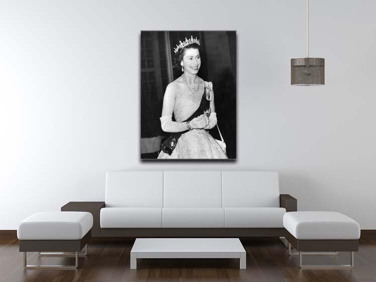 Queen Elizabeth II during her Coronation tour Canvas Print or Poster - Canvas Art Rocks - 4