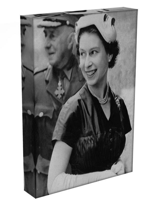 Queen Elizabeth II in Scotland shortly after her coronation Canvas Print or Poster - Canvas Art Rocks - 3