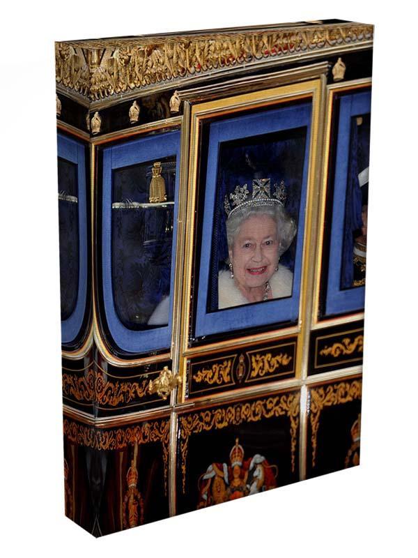 Queen Elizabeth II leaving the State Opening of Parliament Canvas Print or Poster - Canvas Art Rocks - 3