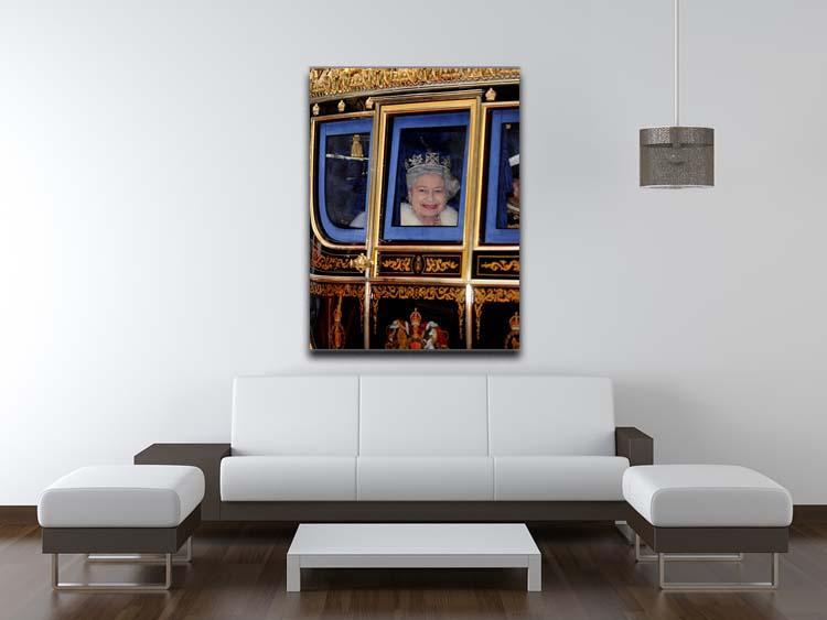 Queen Elizabeth II leaving the State Opening of Parliament Canvas Print or Poster - Canvas Art Rocks - 4