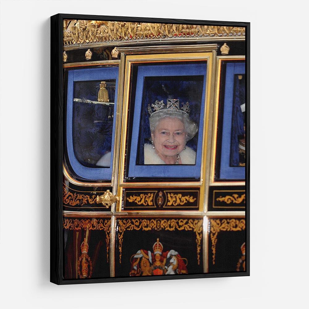 Queen Elizabeth II leaving the State Opening of Parliament HD Metal Print