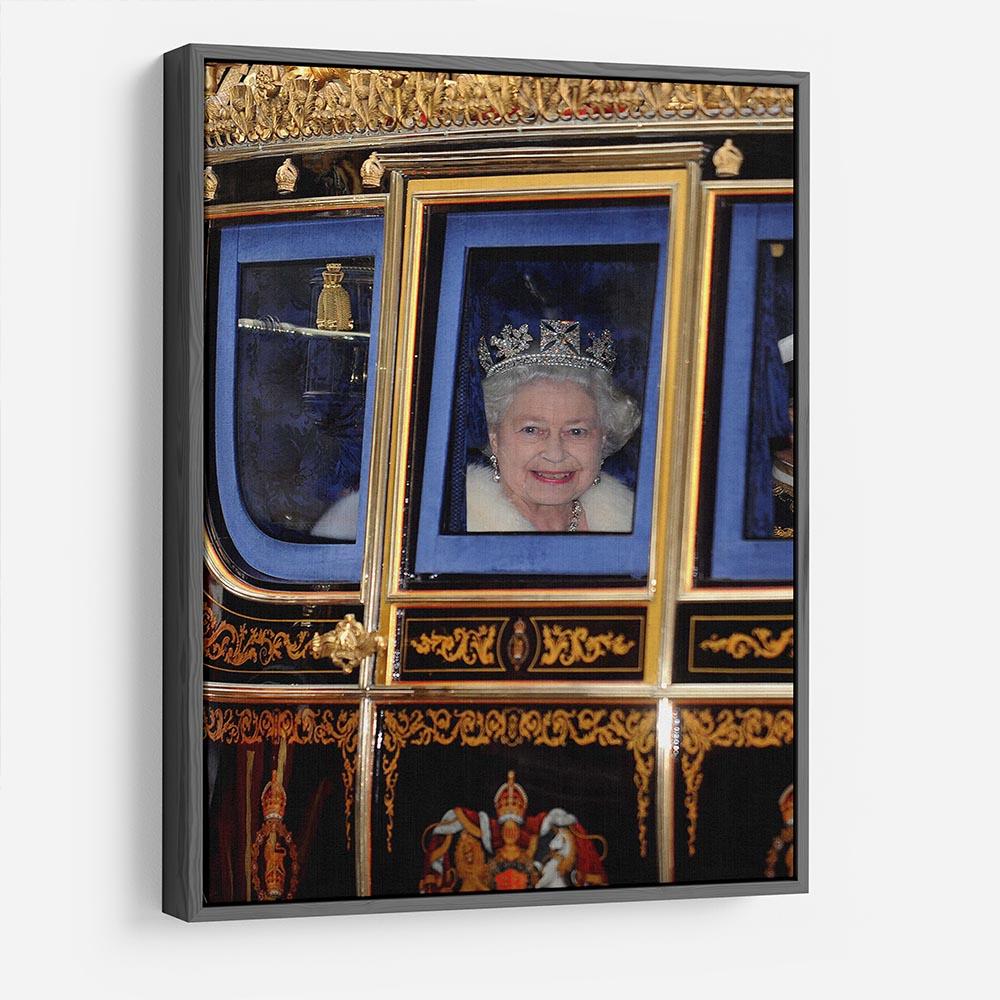 Queen Elizabeth II leaving the State Opening of Parliament HD Metal Print