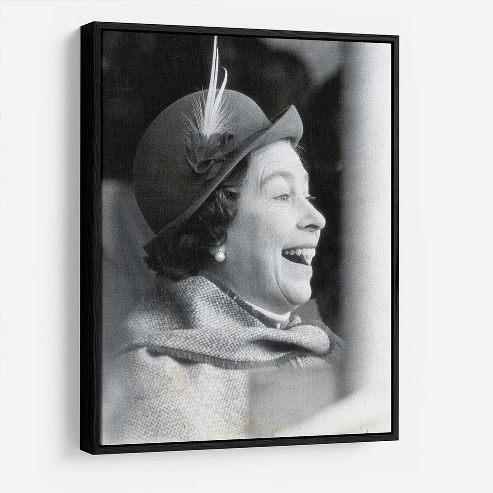 Queen Elizabeth II looking pleased at the Badminton Horse Trials HD Metal Print