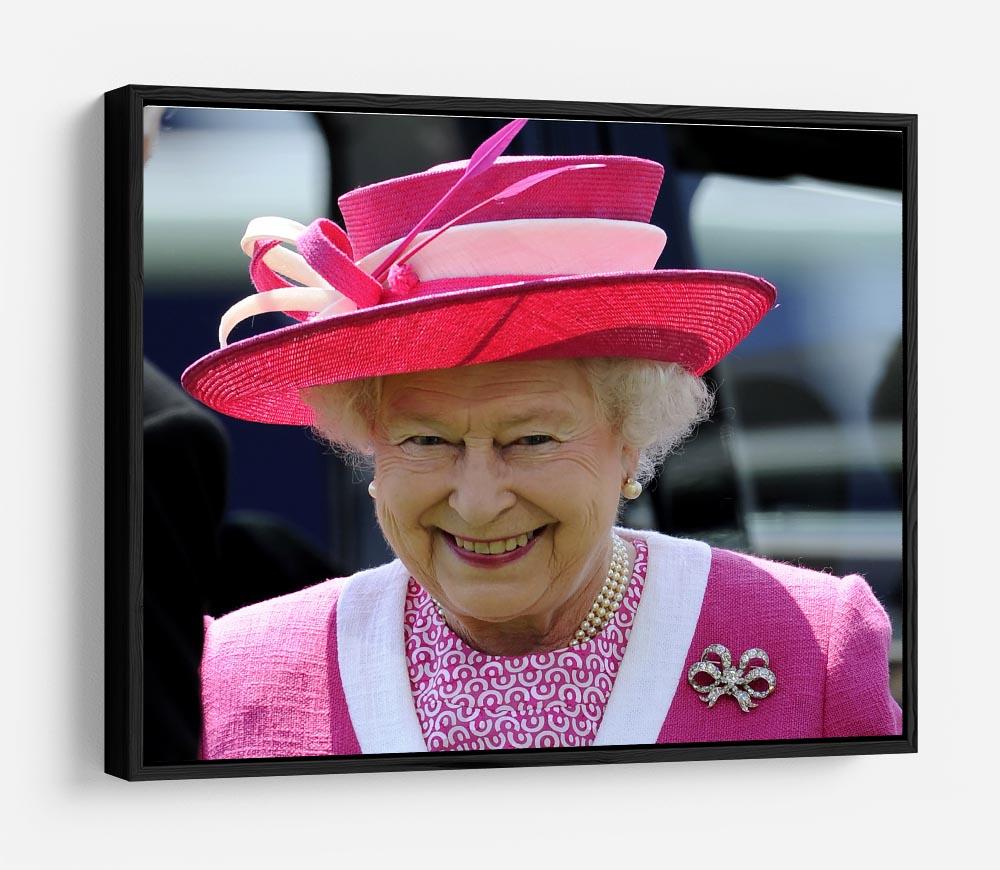 Queen Elizabeth II smiling at the Derby HD Metal Print