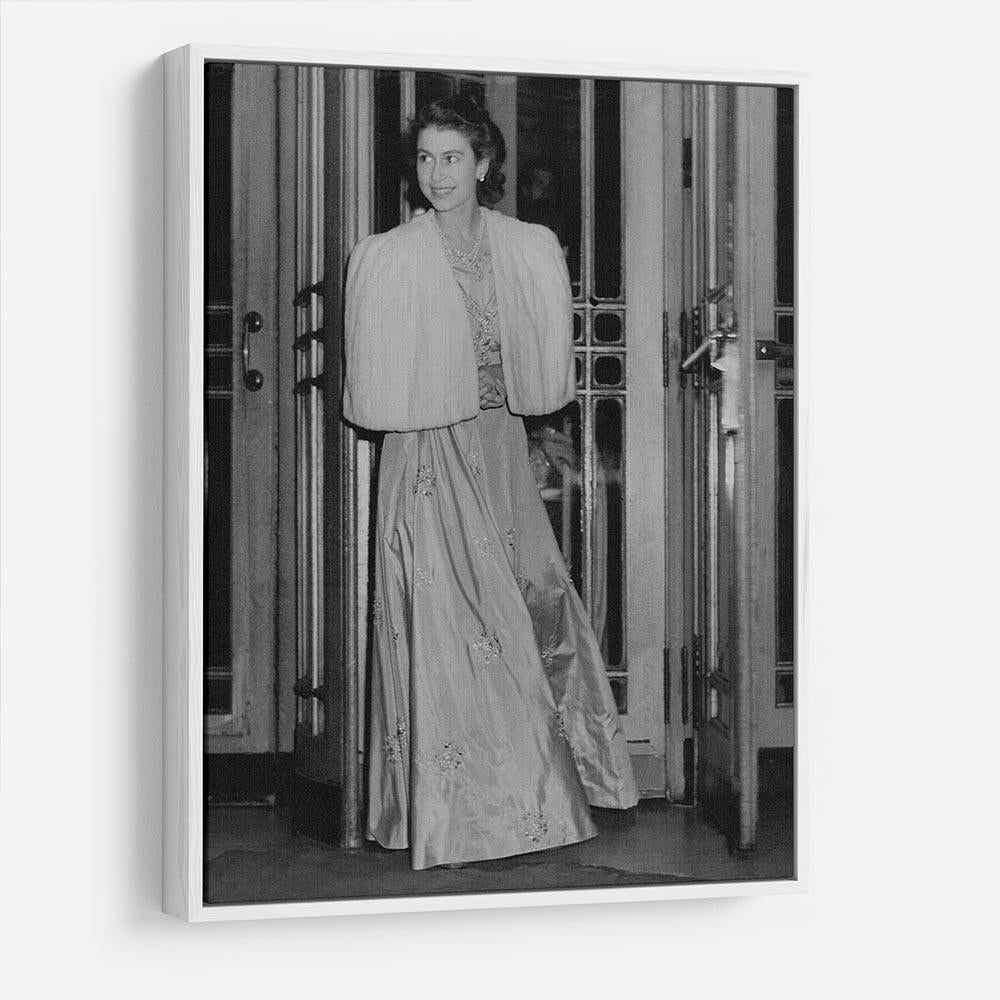 Queen Elizabeth II the day she was engaged to Prince Philip HD Metal Print