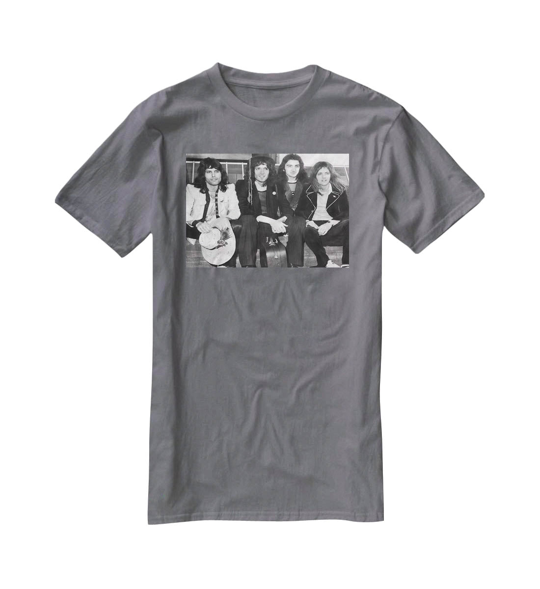 Queen in 1974 T-Shirt - Canvas Art Rocks - 3