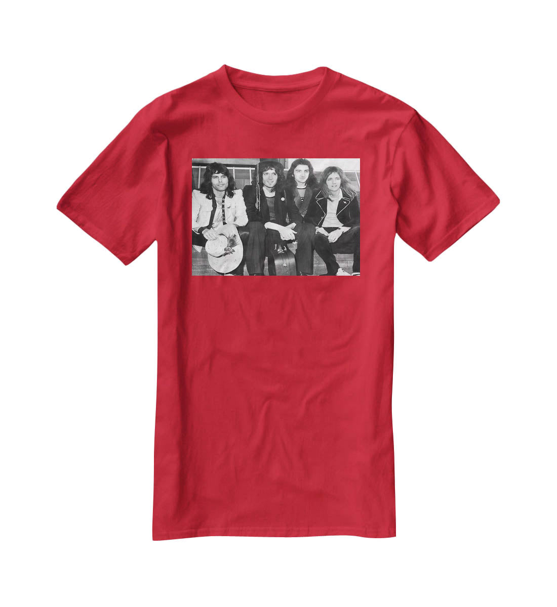 Queen in 1974 T-Shirt - Canvas Art Rocks - 4