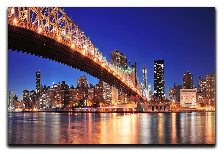 Queensboro Bridge over New York Canvas Print or Poster  - Canvas Art Rocks - 1