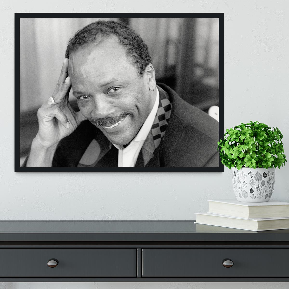 Quincy Jones Framed Print - Canvas Art Rocks - 2