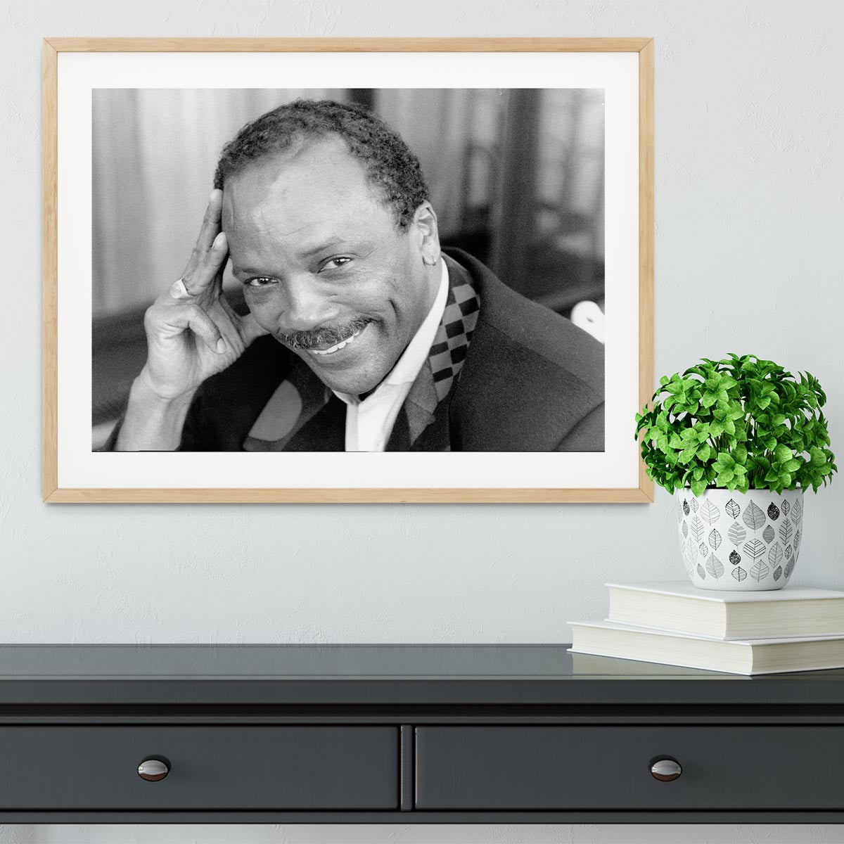 Quincy Jones Framed Print - Canvas Art Rocks - 3