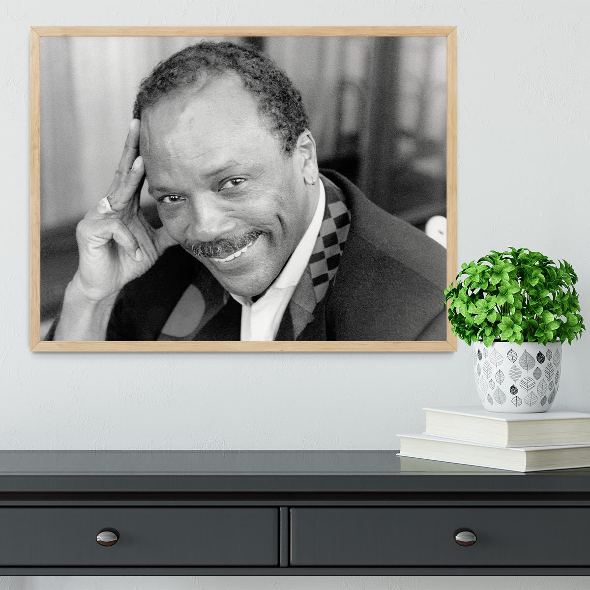 Quincy Jones Framed Print - Canvas Art Rocks - 4