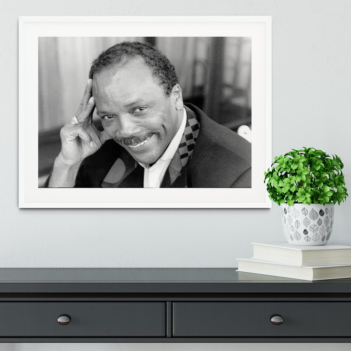 Quincy Jones Framed Print - Canvas Art Rocks - 5