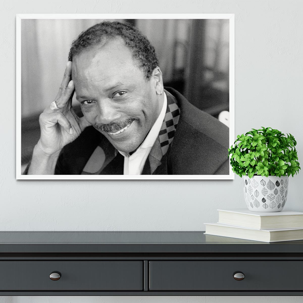 Quincy Jones Framed Print - Canvas Art Rocks -6