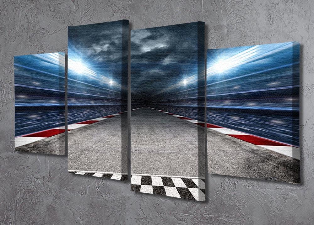 Race Track 4 Split Panel Canvas  - Canvas Art Rocks - 2