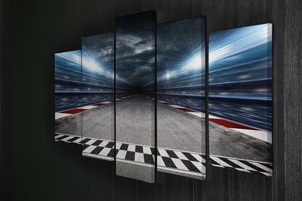 Race Track 5 Split Panel Canvas  - Canvas Art Rocks - 2