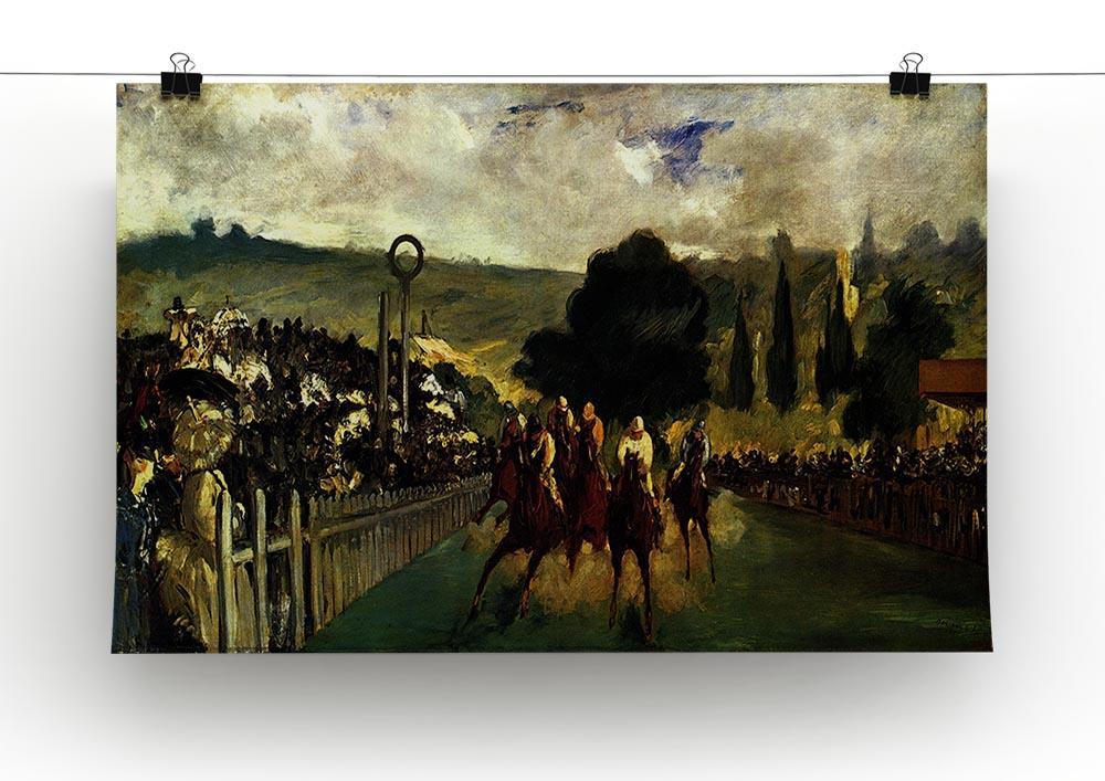 Race at Longchamp by Manet Canvas Print or Poster - Canvas Art Rocks - 2