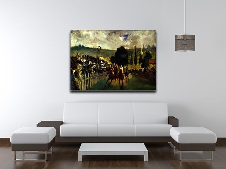 Race at Longchamp by Manet Canvas Print or Poster - Canvas Art Rocks - 4