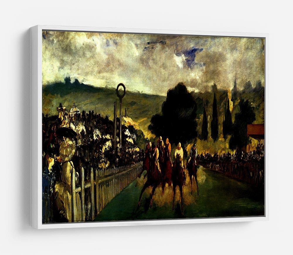 Race at Longchamp by Manet HD Metal Print