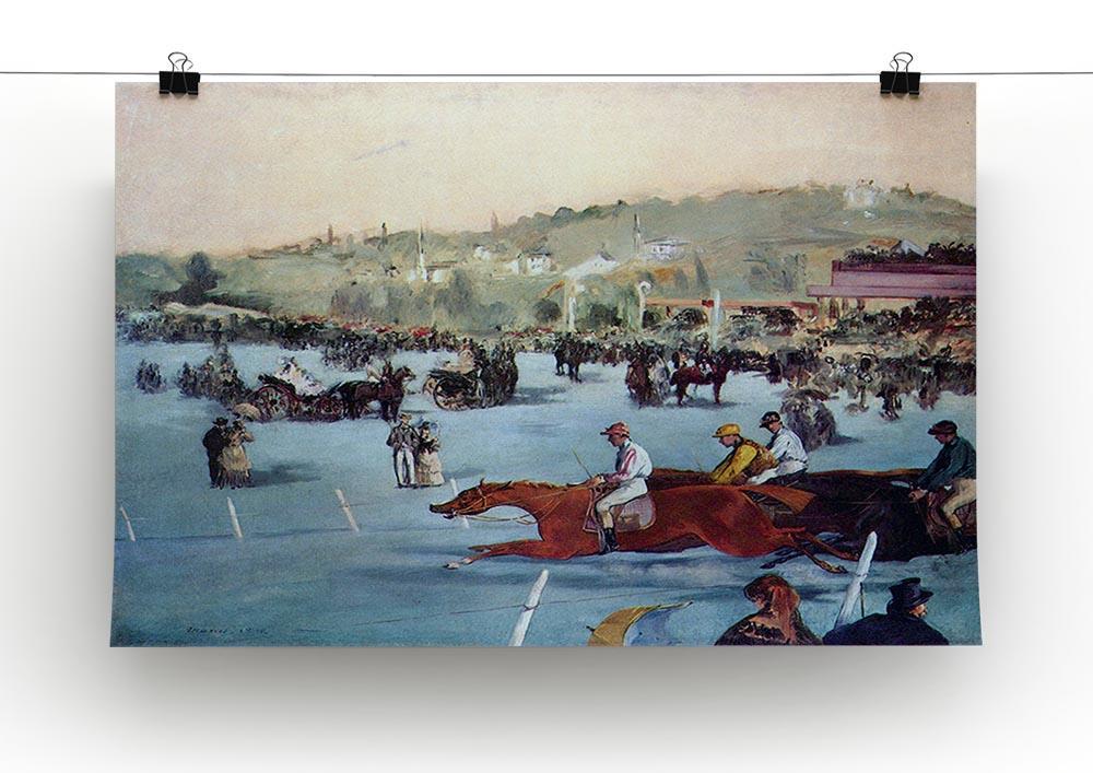 Races at the Bois de Boulogne by Manet Canvas Print or Poster - Canvas Art Rocks - 2