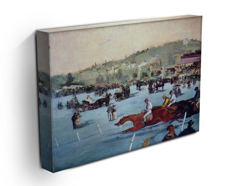 Races at the Bois de Boulogne by Manet Canvas Print or Poster - Canvas Art Rocks - 3
