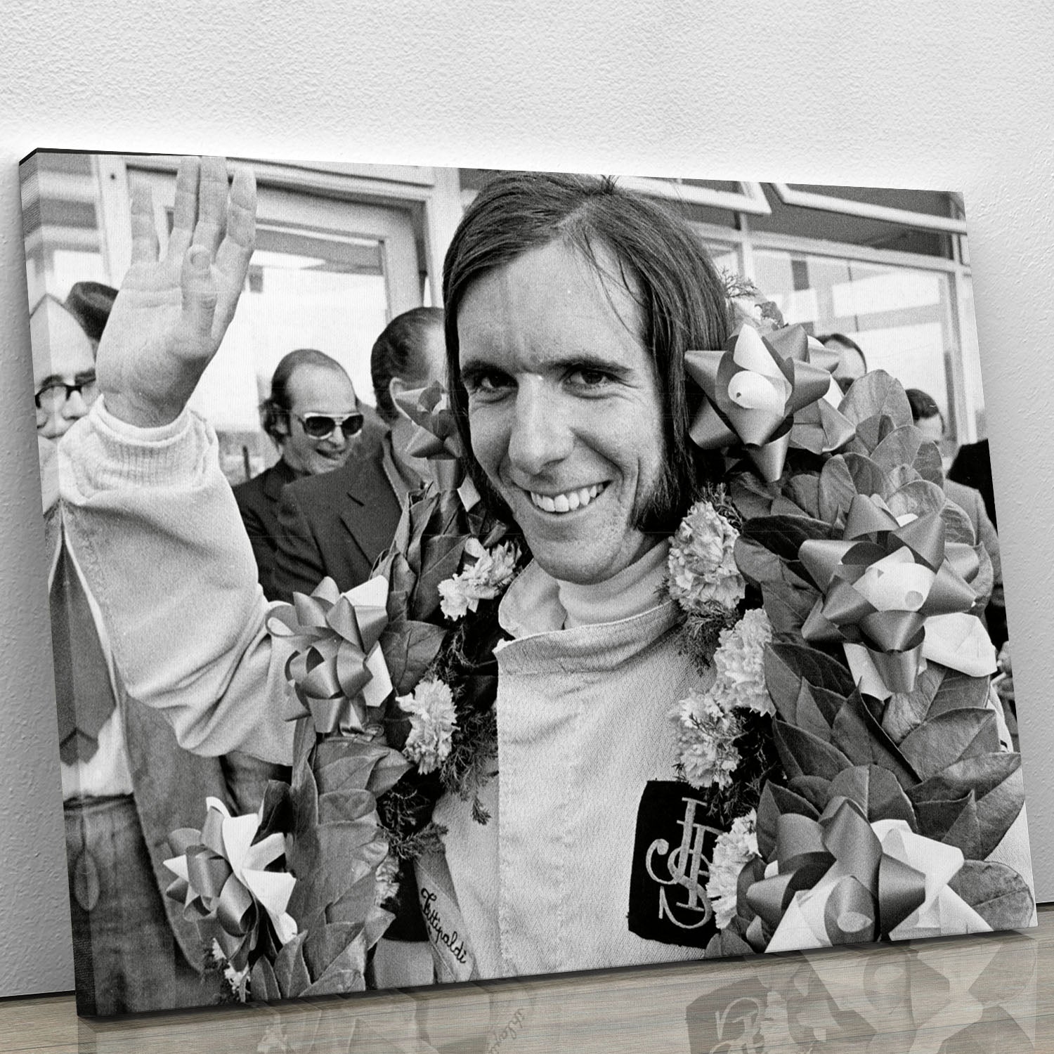 Racing driver Emerson Fittipaldi 1972 Canvas Print or Poster