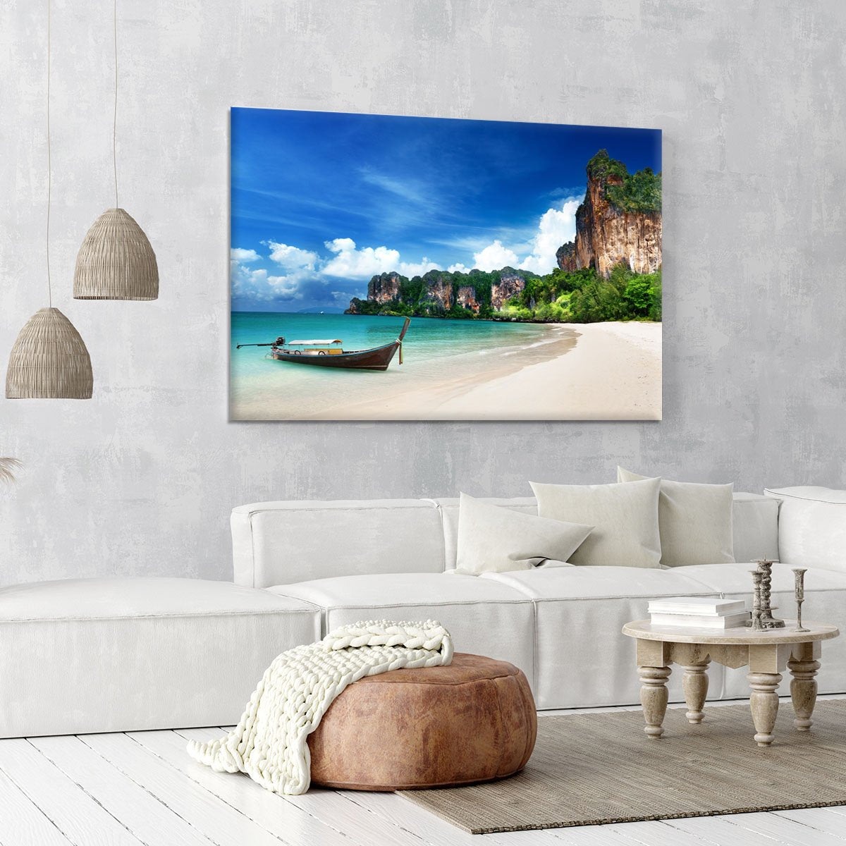 Railay beach in Krabi Thailand Canvas Print or Poster