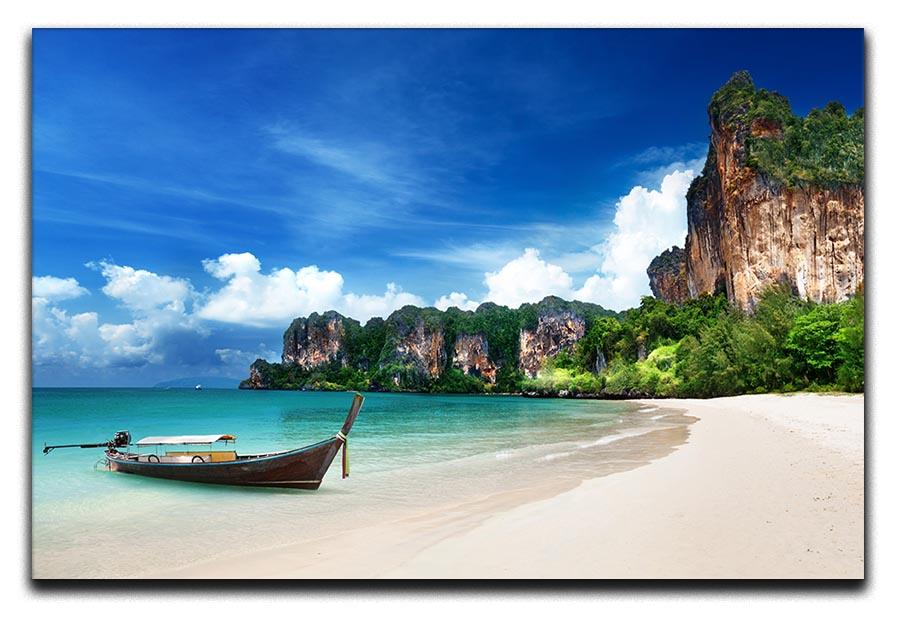 Railay beach in Krabi Thailand Canvas Print or Poster - Canvas Art Rocks - 1