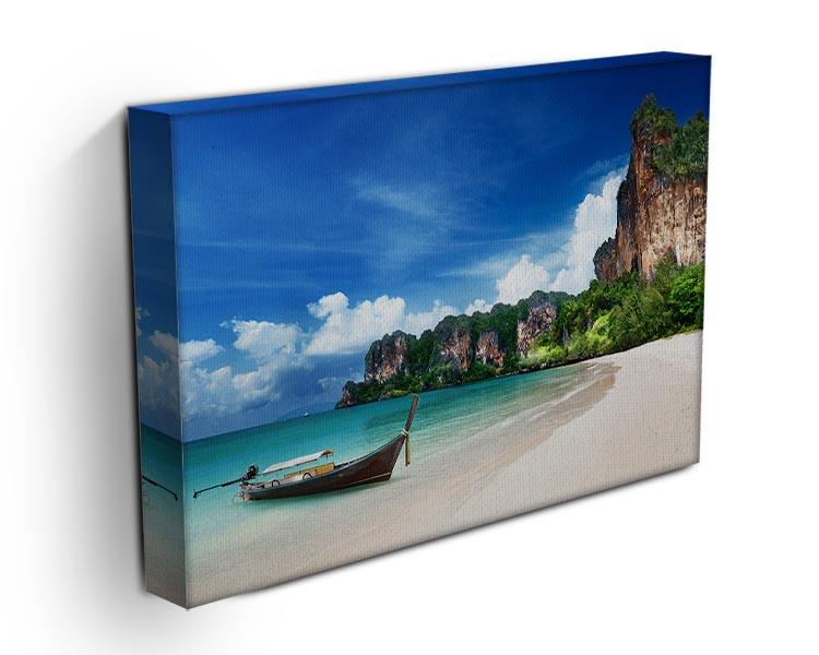 Railay beach in Krabi Thailand Canvas Print or Poster - Canvas Art Rocks - 3