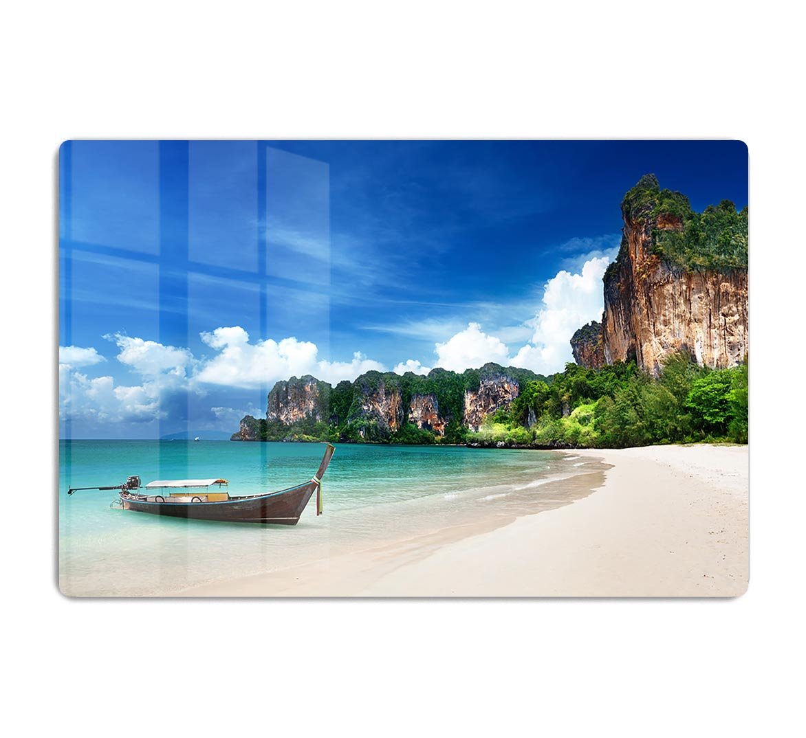 Railay beach in Krabi Thailand HD Metal Print - Canvas Art Rocks - 1