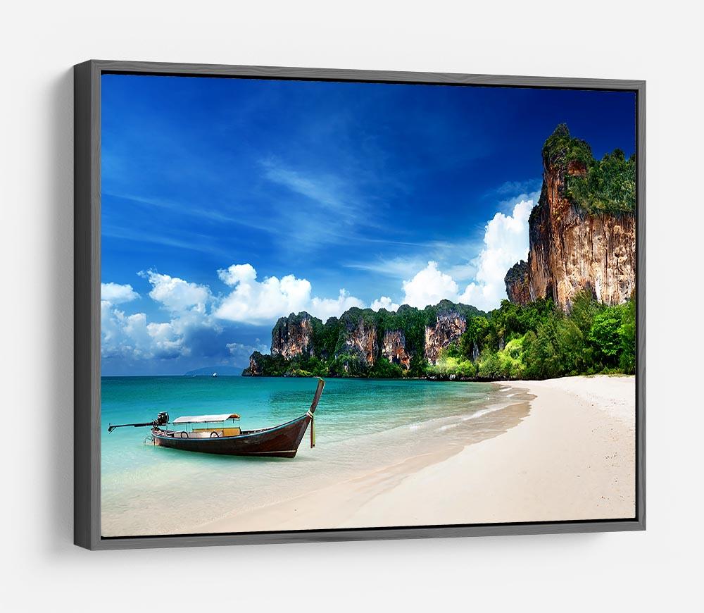 Railay beach in Krabi Thailand HD Metal Print - Canvas Art Rocks - 9