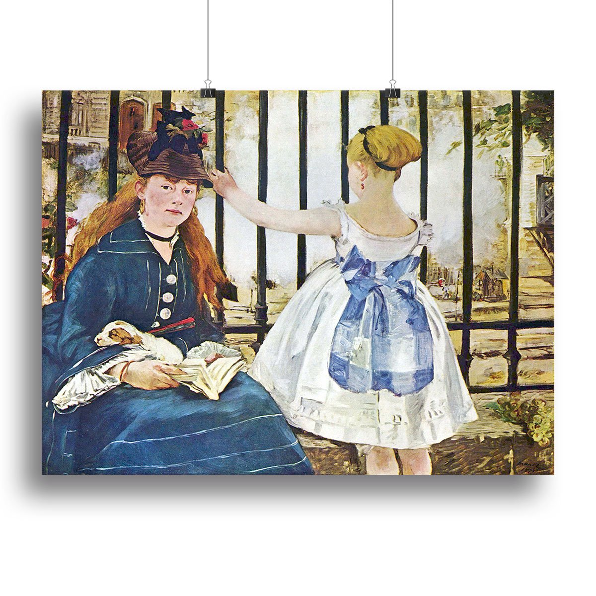 Railway by Manet Canvas Print or Poster
