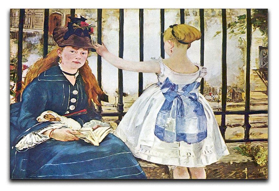 Railway by Manet Canvas Print or Poster  - Canvas Art Rocks - 1