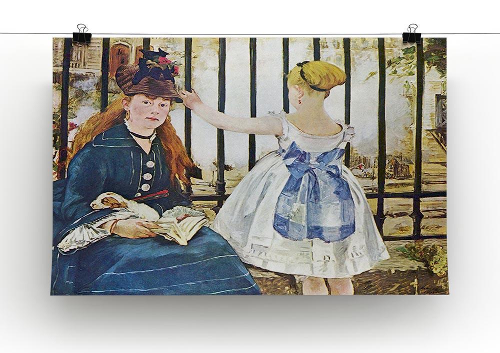 Railway by Manet Canvas Print or Poster - Canvas Art Rocks - 2