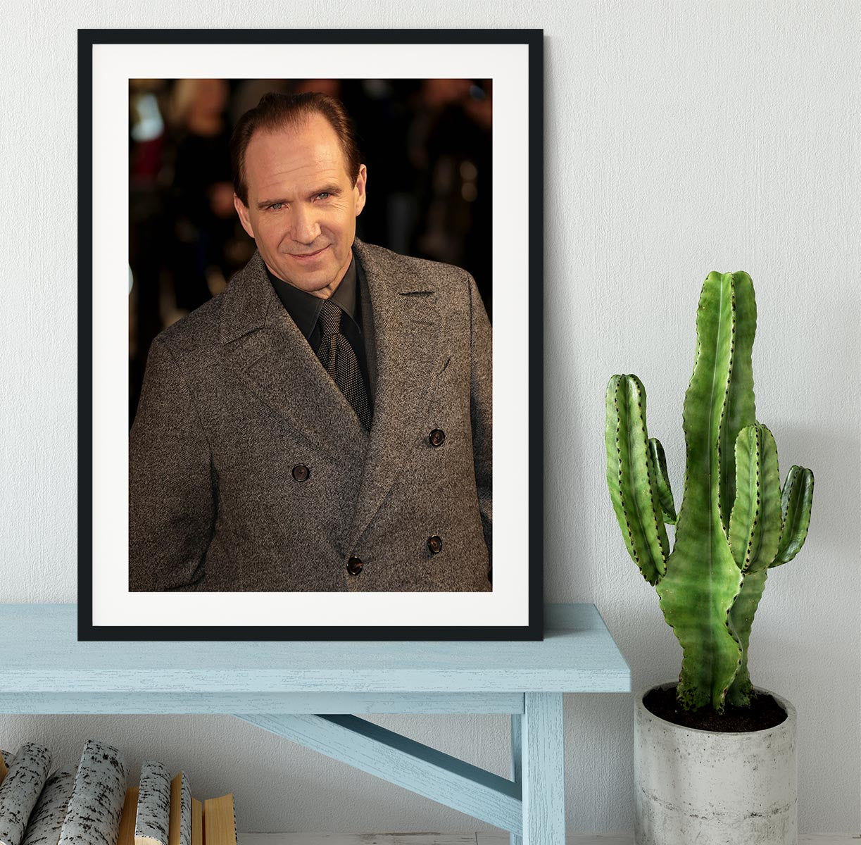 Ralph Fiennes Framed Print - Canvas Art Rocks - 1