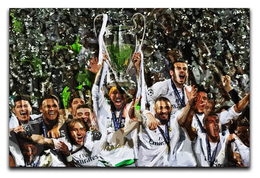 Real Madrid Champions League 2017 Canvas Print & Poster - US Canvas Art Rocks