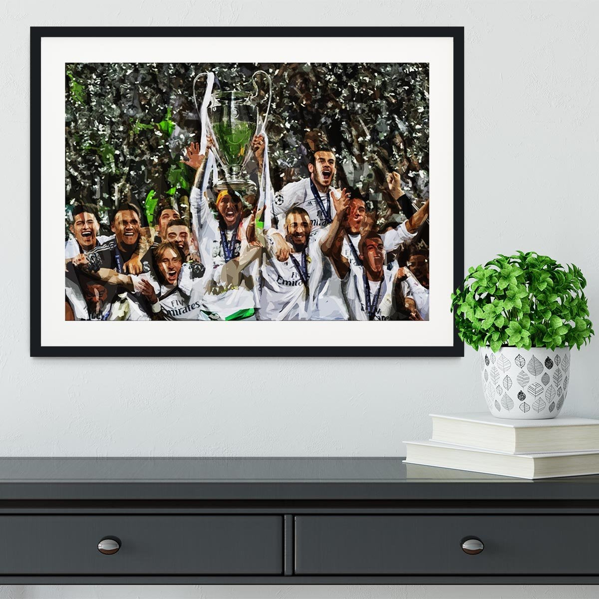 Real Madrid Champions League 2017 Framed Print - Canvas Art Rocks - 1