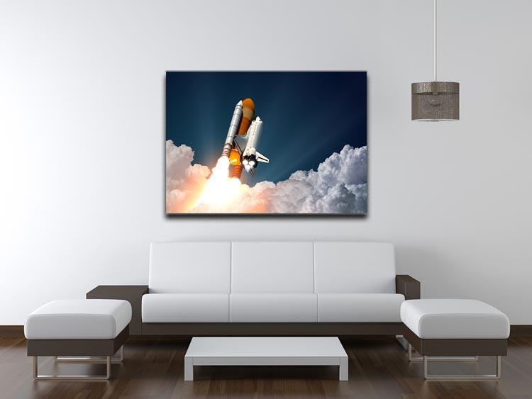Realistic 3d Scene Of Space Shuttle Canvas Print or Poster - Canvas Art Rocks - 4