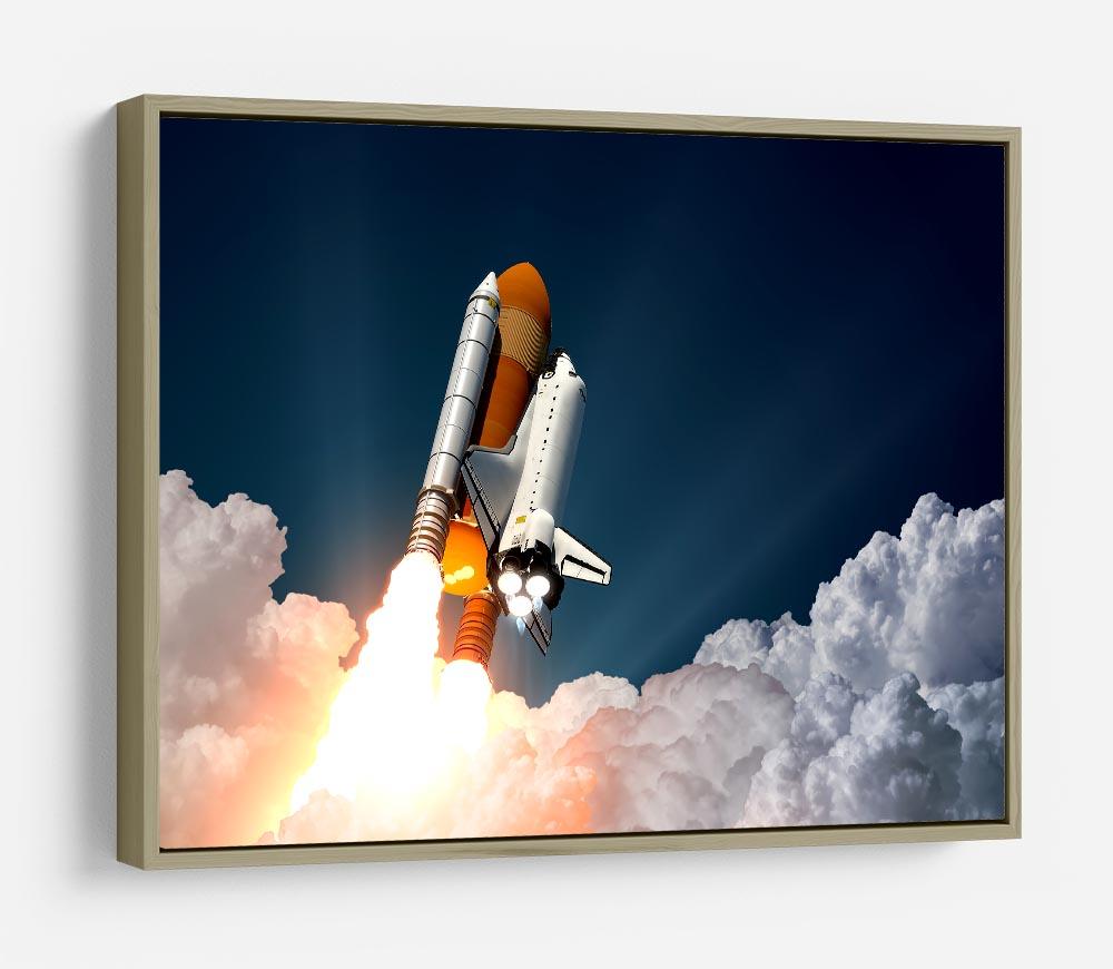 Realistic 3d Scene Of Space Shuttle HD Metal Print