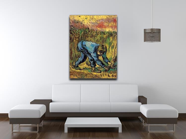 Reaper with Sickle after Millet by Van Gogh Canvas Print & Poster - Canvas Art Rocks - 4