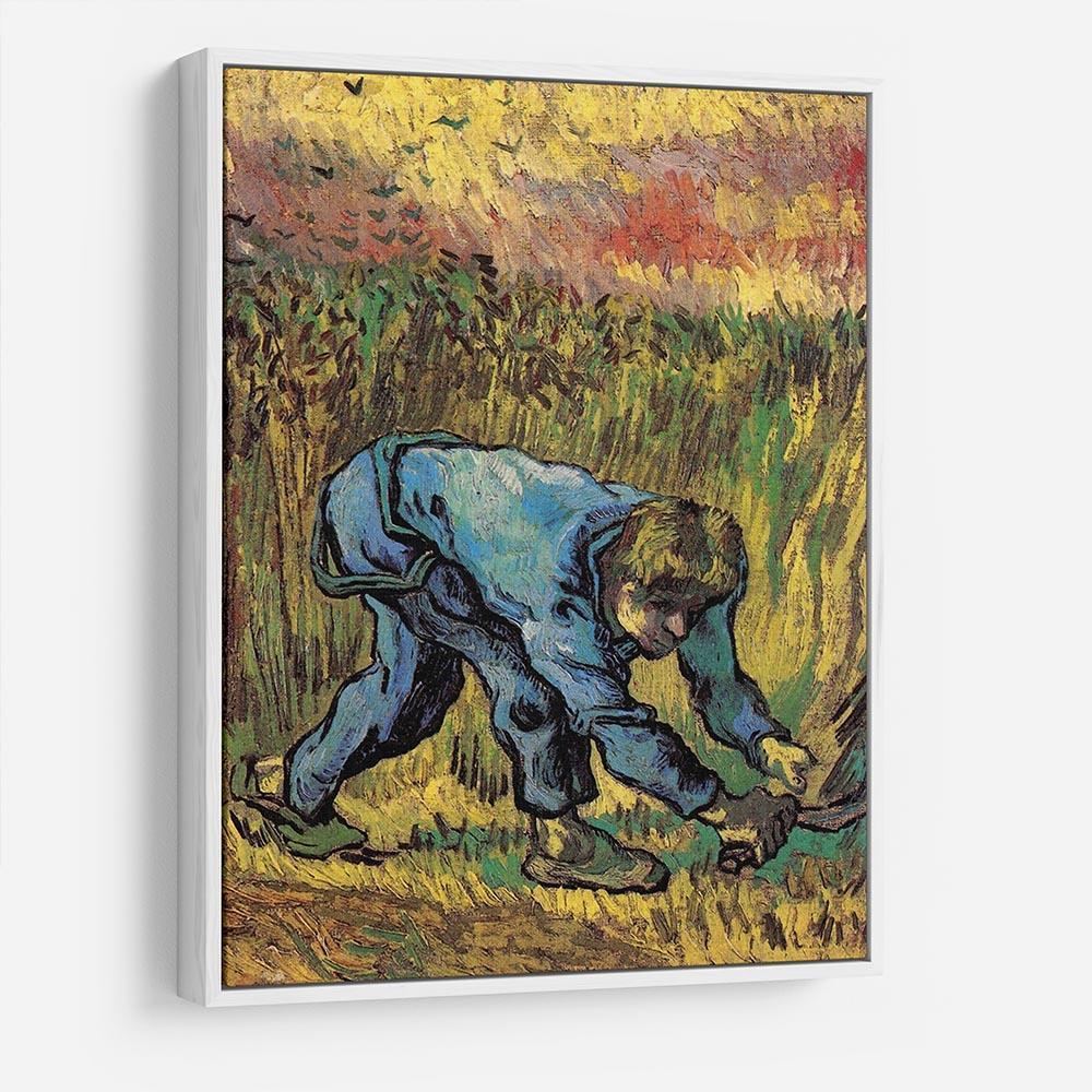 Reaper with Sickle after Millet by Van Gogh HD Metal Print