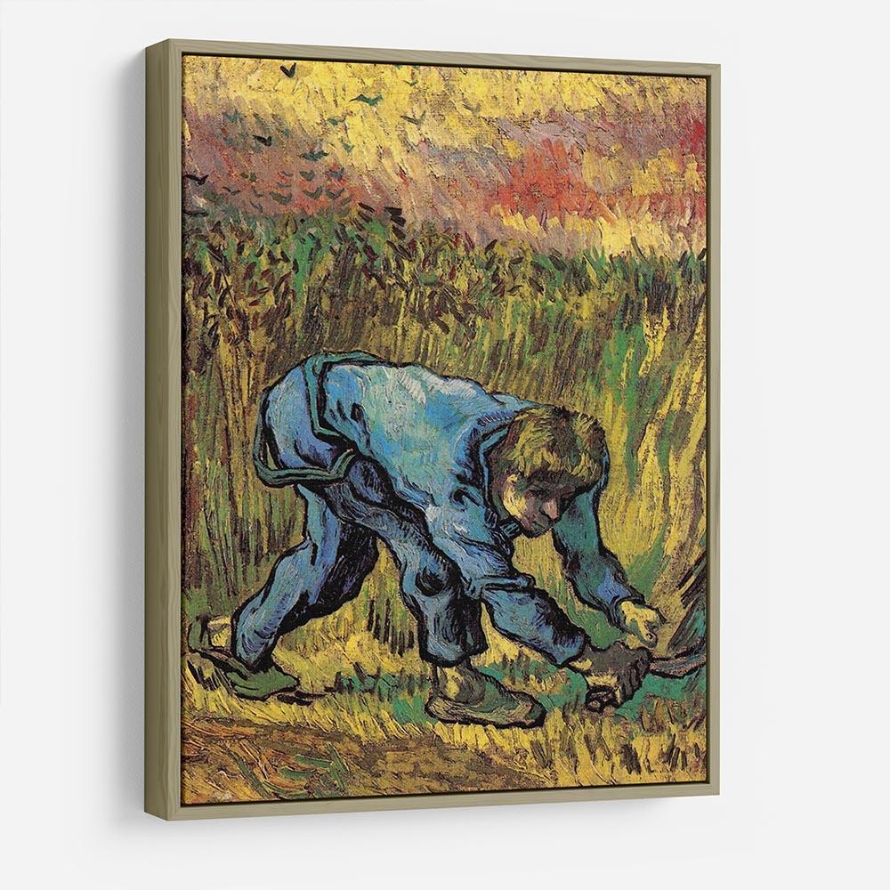 Reaper with Sickle after Millet by Van Gogh HD Metal Print