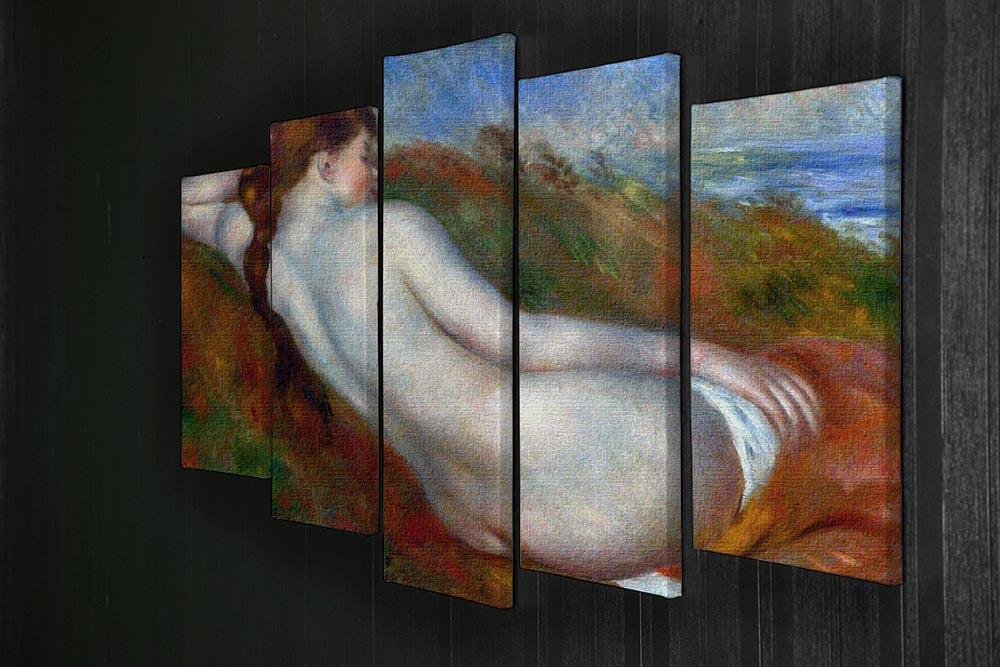 Reclining nude by Renoir 5 Split Panel Canvas - Canvas Art Rocks - 2